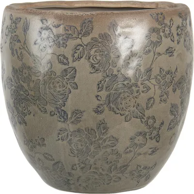 Immagine prodotto di Vaso da fiori Clayre & Eef Ø 20x19 cm fiori in Vetroceramica verde