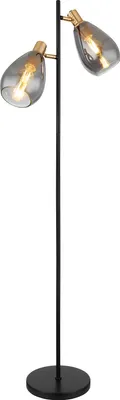 Produktbild von Globo Lighting Stehleuchte Metall schwarz matt, 2x E27
