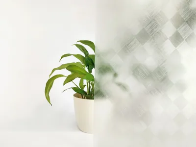 Obrázek produktu pro 121-005 Průsvitná fólie na okno Čtverce - šíře 122 cm