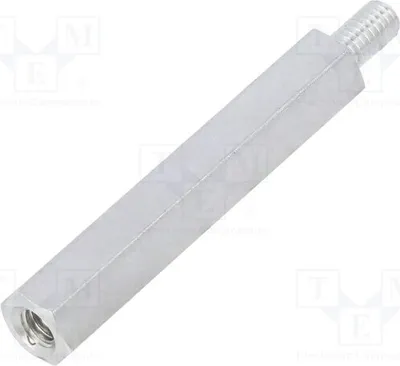 Produktbild von 10x Distanzmuffe mit Gewinde Innengew: M4 40mm Außengew: M4 236X40 Distanzelemente