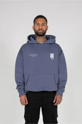 Zdjęcie produktu dla Pánská mikina Urban Classics METAMORPHOSE V.2 Heavy Oversized Hoody vintageblue - XXL