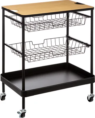 Produktbild von Rollwagen Vincent mit abnehmbarem Deckel und 2 Körben 60x40,5x79,5 cm