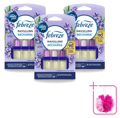 Productafbeelding van 3 x Ambi Pur 3Volution navulling lavendel, 20 ml - voordeelverpakking - 3 stuks