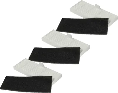 Produktbild von vhbw Filter-Set kompatibel mit Proscenic M8 Pro Saugroboter - 6x Ersatz-Filter (Schaum-Filter, Feinstaubfilter)