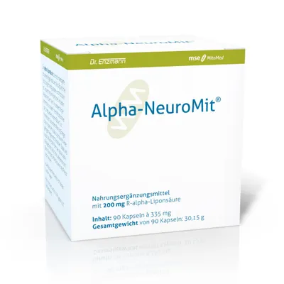 Produktbild von Dr. Enzmann Alpha-NeuroMit 200 mg - MSE - Alpha-Liponsäure Nerven Vegan