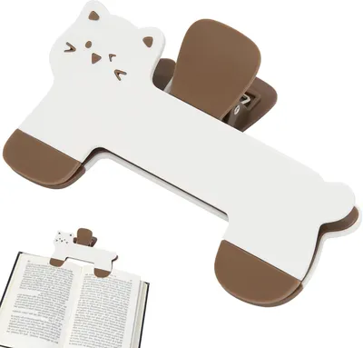 Productafbeelding van Boekenclip in de vorm van een kat - Gemaakt van ABS - Plastic - Geschikt als bladwijzer voor tijdschriften