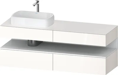Produktbild von DURAVIT QA4777018220000 QAT KWTU WH Eck 1600x550x600 Wß Hgl.