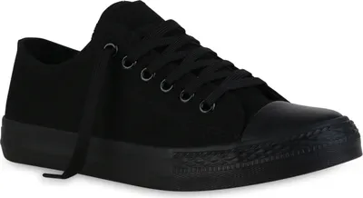 Produktbild von VAN HILL Damen Sneaker Low Bequeme Schnürer Stoff Schnür-Schuhe 838455, Farbe: Schwarz, Größe: 37