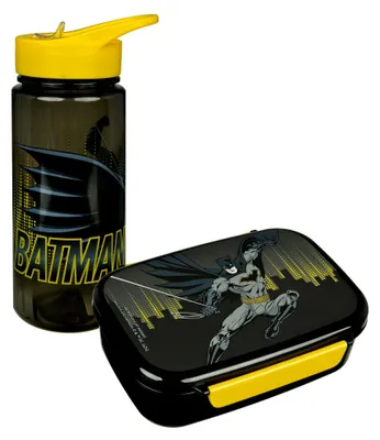 Produktbild von Set Brotzeitdose & Trinkflasche Batman, Geschenkset Pausenset Kinder