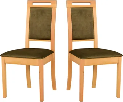 Produktbild von Esszimmerstuhl, Holz Eiche Massiv Stuhl Stühle Küchenstuhl Set 2x ROMA 15 grandson