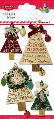 Immagine prodotto di Adesivi di carta per albero di Natale 3D