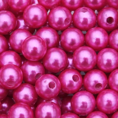 Produktbild von Perlen - Kunstperlen - Wachsperlen Ø 8mm / 250 St. / Farbe: Pink