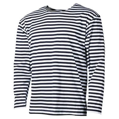 Produktbild von MFH Russ. Marine Shirt, langarm, Sommer, weiß-blau