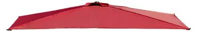 Produktbild von Halbrechteckige Schirmüberdachung aus Polyester, Sonnenschutz für den Außenbereich, 2,5 x 1,3 m, Rot