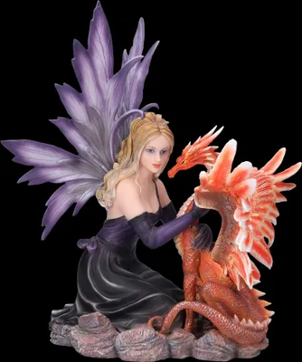 Produktbild von Elfenfigur - Tiara mit Feuerdrache - Elementar Dragon