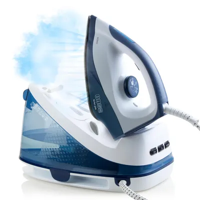Obrázok produktu pre Domo DO7109S, 2200 W, 120 g/min, Keramická žehliaca plocha, 5 bar, 2 L, Modrá, Biela