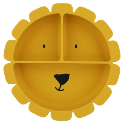 Immagine prodotto di Omgoods - Piatto in silicone con ventosa per bambini - Mr. Lion