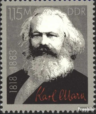 Produktbild von Briefmarken DDR 1983 Mi 2789 (kompl.Ausgabe) gestempelt 100.Todestag von Marx / Bl.71