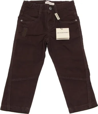 Zdjęcie produktu dla 5712M pantaloni marroni bimbo BURBERRY velluto dziecięce spodnie dziecięce spodnie