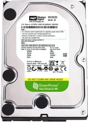 Produktbild von Western Digital WD30EURS AV-GP 3TB interne Festplatte (8,9 cm (3,5 Zoll), 5400 rpm, 64MB Cache, SATA II)