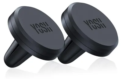 Obrázek produktu pro Držák do auta na telefon, magnetický, pro ventilační mřížku, 2 kusy, ultra kompaktní, silný magnet, univerzální