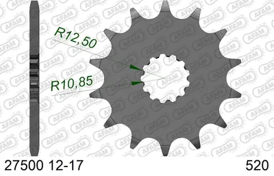 Produktbild von AFAM Kettenritzel 27500-15 Vorne für YAMAHA MOTORCYCLES TDR Stahl