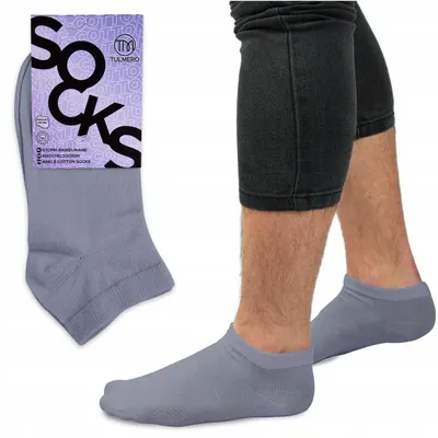 Produktbild von Tulmero Herrensocken Knöchelkurz Atmungsaktiv Baumwolle 44-46