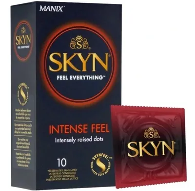 Zdjęcie produktu dla Skyn Intense Feel Nielateksowe prezerwatywy z wypustkami, 10 sztuk