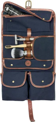 Productafbeelding van Waszak - Toilettas Hangend - Reizen Organiseren - Handgemaakt Canvas Leer - 18 x 5 x 26 cm - Vintage Safari