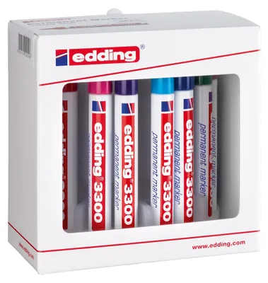 Zdjęcie produktu dla edding 3300 marker permanentny różny (pudełko 10 szt.)