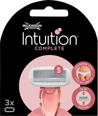 Zdjęcie produktu dla Wilkinson Intuition Complete Zapasowe ostrza do maszynki do golenia dla kobiet, 3 sztuki