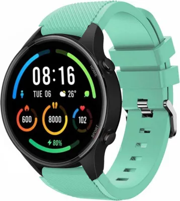 Produktbild von Strap-it Xiaomi Mi Watch Silikonarmband (Aqua)