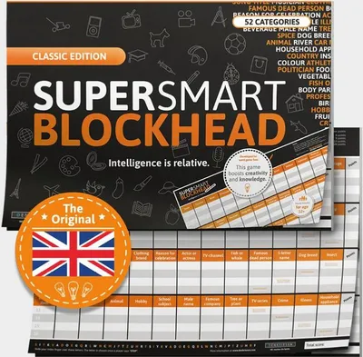 Produktbild von DENKRIESEN - SUPER-SMART-BLOCKHEAD - "Intelligence is relative" - A3