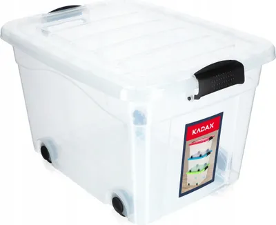 Zdjęcie produktu dla KADAX Pudełko Pojemnik Organizer Zabawki Na Kółkach 40L