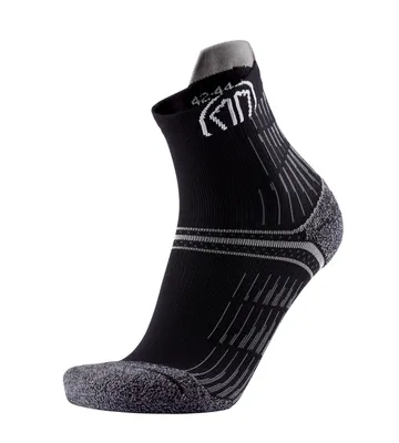 Produktbild von SIDAS Run Anatomic Comfort Ankle - Laufsocken - schwarz/grau schwarz/grau 39