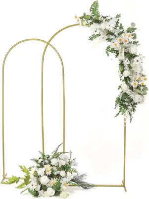 Produktbild von Goldsatz für Hochzeit, Hintergrund, Standard, 2 Stück, gold, Hochzeitsbock, Geburtstag, Party, Feier, Ballonbockdekoration