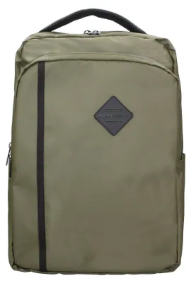 Immagine prodotto di Zaino da uomo Momo Design, colore blu, in poliuretano, con cerniera e scomparti organizzati, dimensioni 43x30x14 cm