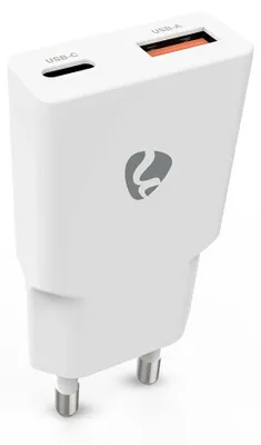 Obrázek produktu pro Dual-Port GaN nástěnná nabíječka, 30W, USB-C PD & USB-A Quick Charge
