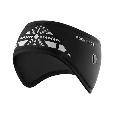 Produktbild von ROCKBROS Fahrrad Stirnband Ohrenwärmer Damen Herren Kopfband Winter Winddicht Ohrenschützer Schwarz
