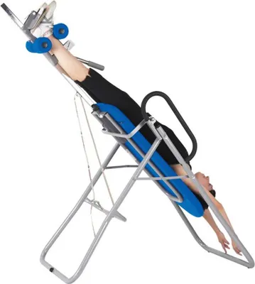 Produktbild von Massageliege, Inversionsbank mit grauem Rahmengestell, div. Farben, Farbe:54 blau