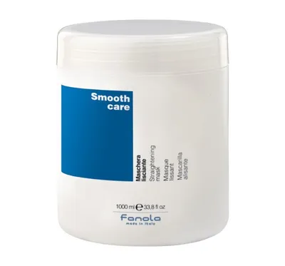 Produktbild von Fanola Smooth Care Straightening Mask 1000ml, 1000 ml, Frauen, Lockiges Haar, beschädigtes Haar, Widerspenstiges Haar, Alle Farben, Anti-Frizz, Feuchtigkeitsspendend, Feuchtigkeitsspendend, Reparatur, Glanz, Glättend,..., Baumwollsamenöl, Kakaobutter