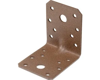 Produktbild von Schwerlast-Winkelverbinder Duravis 70x70x55 mm rostbraun 1 Stück