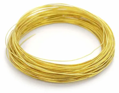 Produktbild von Vintageparts Messingdraht Unbehandelt 0,4mm Basteldraht Schmuckdraht 15m