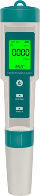 Obrázok produktu pre Digitálny merač kvality vody 7 v 1 - pH, TDS, EC, slanosť, ORP, teplota a hustota - prenosný a veľmi presný