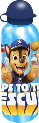 Produktbild von Paw Patrol Trinkflasche 500 ml aus Aluminium für Kinder Blau
