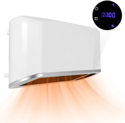 Obrázek produktu pro Izrielar nástěnný ventilátor WLAN 1000-2000W - Nastavitelné úrovně ohřevu a časovač - PTC keramické sálavé topidlo s dálkovým ovládáním - Ideální pro vnitřní použití