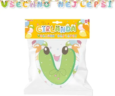 Produktbild von RAPPA Papiergirlande Happy Birthday - grün