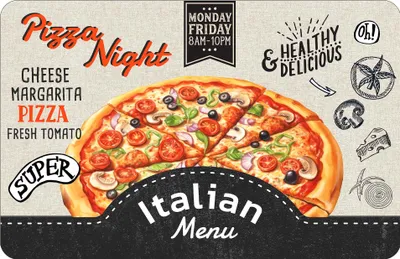 Image de Set de table Pizza