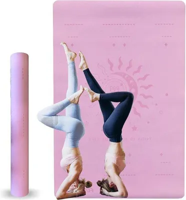 Obrázok produktu pre Famanu Yogamat TPE Twin – 6 mm, protišmyková, ekologická podložka na jogu s cestovným remeňom