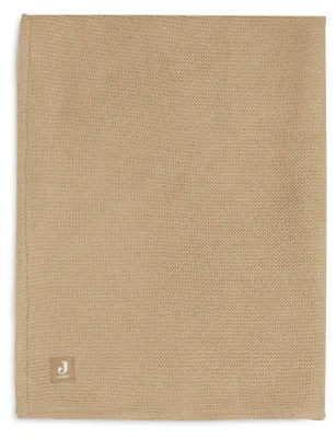 Produktbild von Decke Kinderbett 100x150cm Basic Knit - Biscuit/Fleece